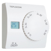 Термостат комнатный Teplokom TS-2AA/8A проводной, реле 250В, 8А