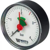 Манометр  4 бар аксиальный D 50 мм 1/4, Watts Германия 10008089 F+R101