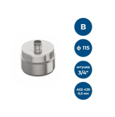 Заглушка нерж d115  0,5мм