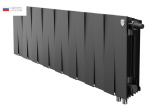 Радиатор бимет.16 с 300/100 ROYAL THERMO PianoForte 300/Noir Sabl VDR(1968 Вт,Гарантия 25лет,Россия)