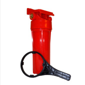 Фильтр 10" 3/4" ГОРЯЧАЯ AquamaG (красн.кол) 2P-HOT Н-0129