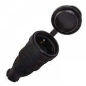 Розетка кабел.с крышкой каучук. 230В,16A,IP44 EKF PROxima RPS-012-16-230-44 (2054104681)