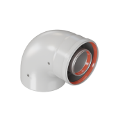 Отвод коаксиальный 60/100 90гр промежуточный (М-П) CW-90-05 Уфа (РК-90L)