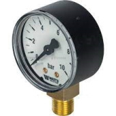 Манометр 10 бар радиальный D 50 мм 1/4 Watts Германия 10007380 F+R200