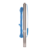 Насос скважинный Aquario ASP 1E 75/75 (P) с плавным пуском (920Вт, 85м, 3 куб, Погр 50м, Кабель 50м)