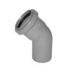 Отвод канализ. 50-45° СЕРЫЙ 