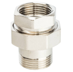  STOUT Американка прямая  ВН никелированное, уплотнение под гайкой o-ring кольцо 1 (2700I2N101000B)