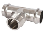 RSS-0016-000351 ROMMER Тройник-переходник ВПр-НР, 35х1, из нержавеющей стали прессовой