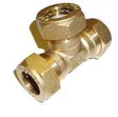 Тройник TT 25-25-25 FLEXY  Hydrosta (труба гофра нерж)