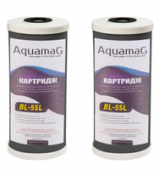 Картридж SL 5" уголь прессованный AguamaG  Н-0400