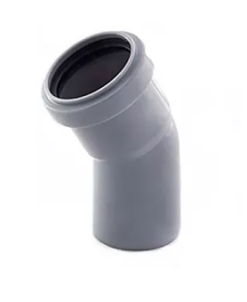 Отвод канализ. 50-15° СЕРЫЙ 
