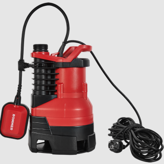 RDP-0005-100900 ROMMER PROFI Насос дренажный, H-8.5м,Q-15.5м3/ч, кабель 10м, 900 Вт, для грязной вод