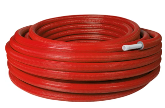 SPI-0001-101620 STOUT Труба металлопластиковая в теплоизоляции 16х2,0 (бухта 100 м) (красная)