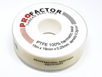 Лента Фум 19*0,25 (15м) PROFACTOR желтая (PF FE 531)  02170130