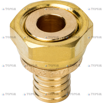 SFA-0019-001634 STOUT Переходник с накидной гайкой 16xG 3/4  для труб из сшитого полиэтилена аксиаль