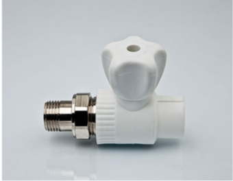 Кран шар 25*3/4 НР ПП прямой (американка) Tebo