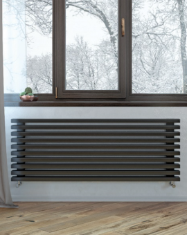 Радиатор трубчатый Loten Grey Z  (1355 Вт, 10 секц., нижнее, 1000х490х60мм) RAL 8019