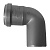 Отвод канализ. 32-87,5° СЕРЫЙ