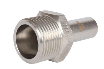 RSS-0024-000181 ROMMER Вставка переходная НПр-НР, 18х1, из нержавеющей стали прессовой
