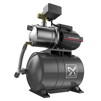 Насосная установка самовсас.Grundfos JP 4-47 PT-H +пов.давл (850Вт,78л/мин,42м,d 1",макс.8м,емк.20л)