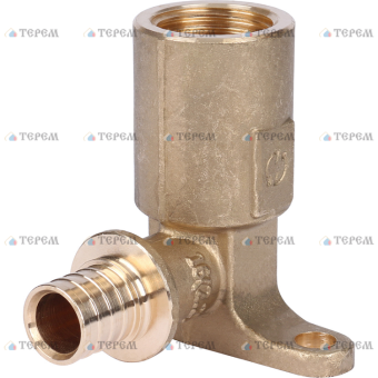 SFA-0032-002012 STOUT Угольник настенный с длинным нарезным патрубком 20-Rp 1/2  для труб из сшитого