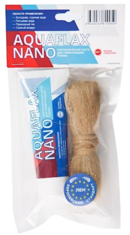 Комплект монтажный "AquaflaxNano" (вода,газ,пар) 80гр туба+20гр лён (Россия) 61005