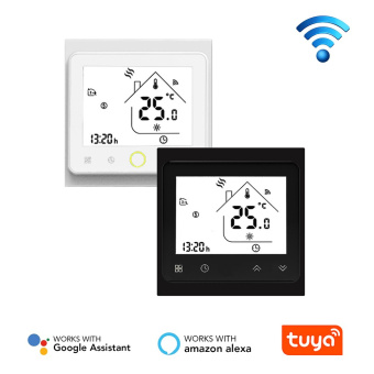 Термостат комнатный MOES BHT-002-GCLW ( 3А, Wi-Fi, Черный) (для котлов отопления газ/электро)