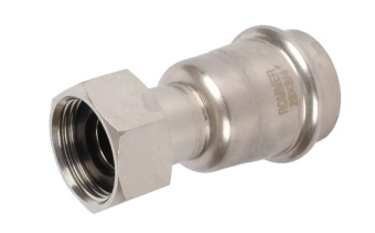 RSS-0026-002234 ROMMER Переходник с накидной гайкой ВПр-ВР, 22х3/4, из нержавеющей стали прессовой