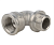  STOUT Угольник с упором НВ никелированный 1/2 (270024N040400B)