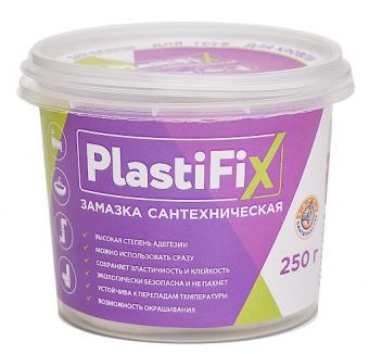 Замазка сантехническая, банка 250 гр PlasiFix 61153