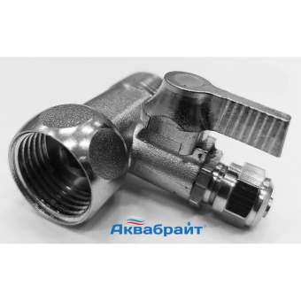 Тройник для фильтра на систему с краном  1/2*1/4*1/2  АКВАБРАЙТ КБП-14-12