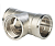  STOUT Тройник ВВ никелированный 1 1/4 (270014N121212B)