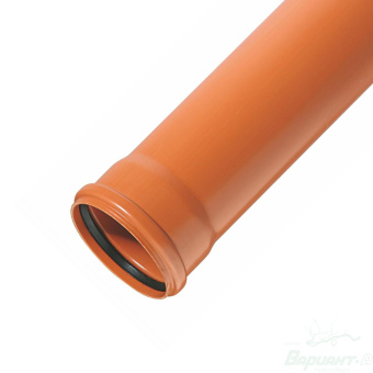 Труба канализ наружная 110-4000*3,2 РЫЖ ATLASPLAST