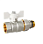 Кран шар 15 (американка) бабочка с уплот.кольцом LD Pride LD 47.141.1.15PW